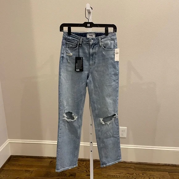 Paige Noella high rise relaxed straight jeans 👖